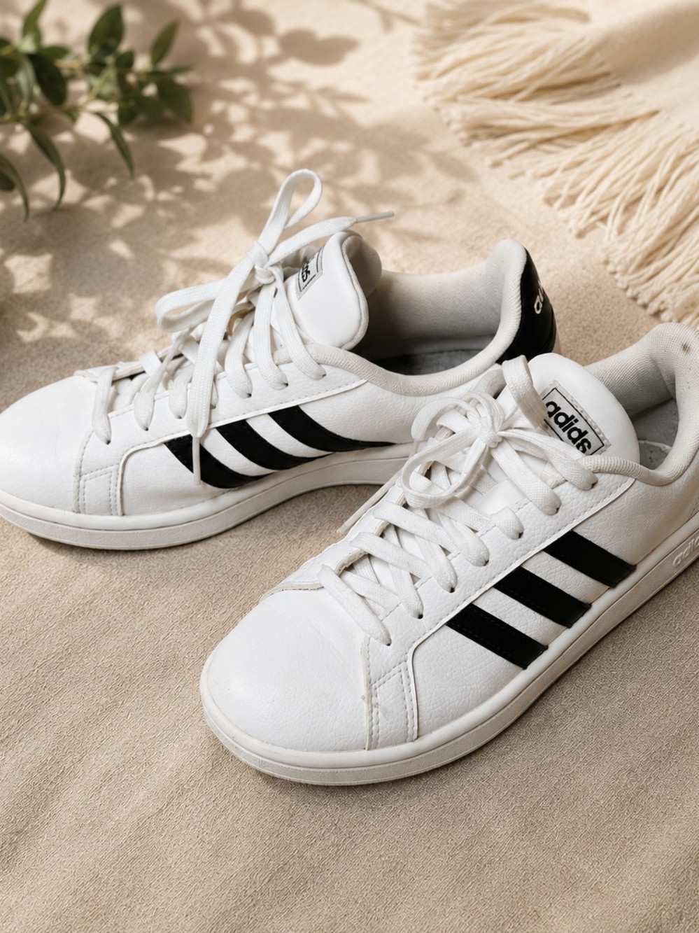 adidas White Athletic Sneakers